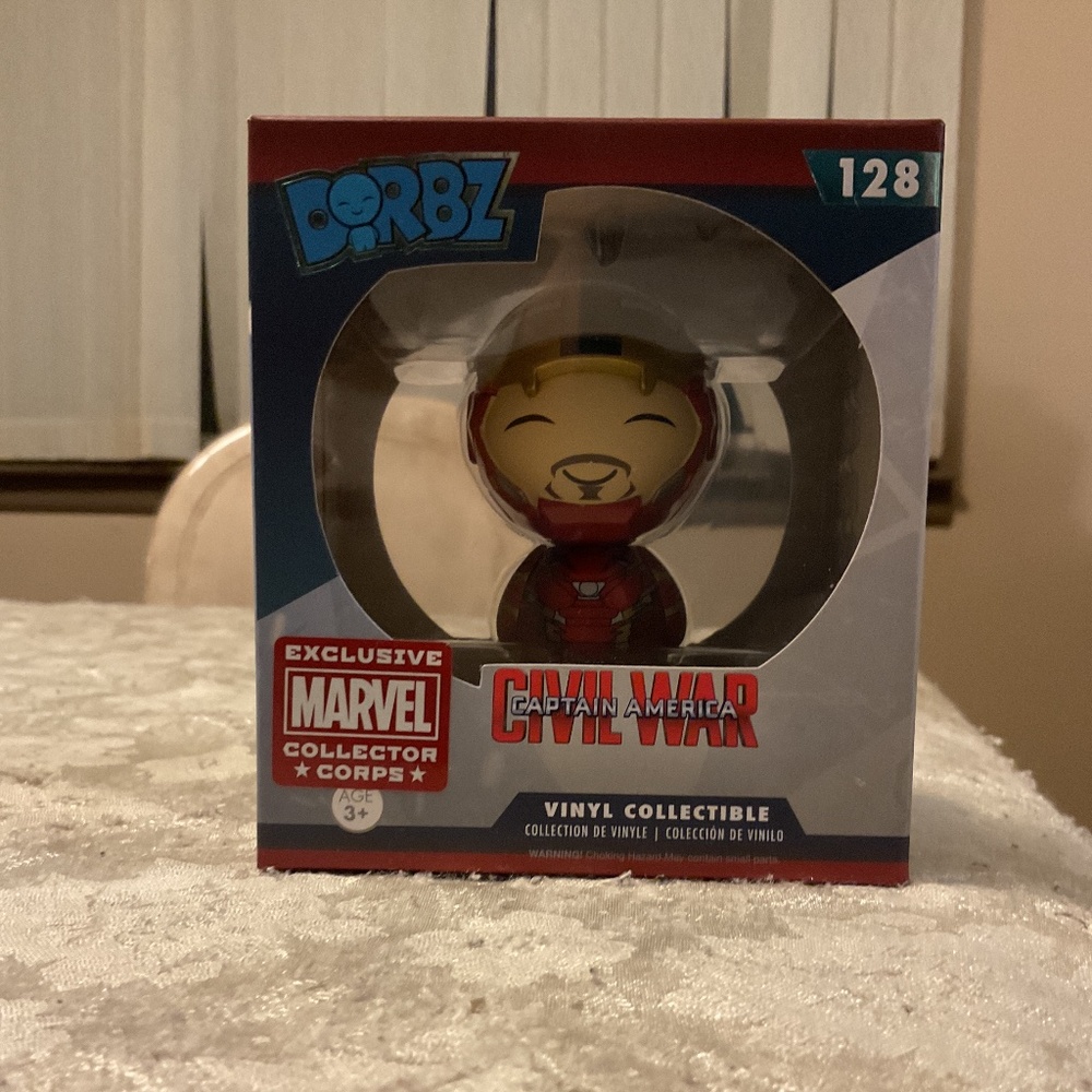 Funko Dorbz  Civil War Iron Man Unmasked #138 Vinyl Collectible